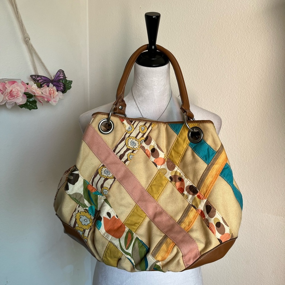 Y2K Patchwork Multicolor Tote Bag - image 2